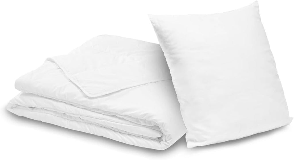 Bleu Calin Home Collection Pachet plapuma 'Caline' 2 persoane 220X240 Cm cu 2 perne 60X60 Cm, alb Plapumi si pilote Naty Shop 140 X 200 Cm