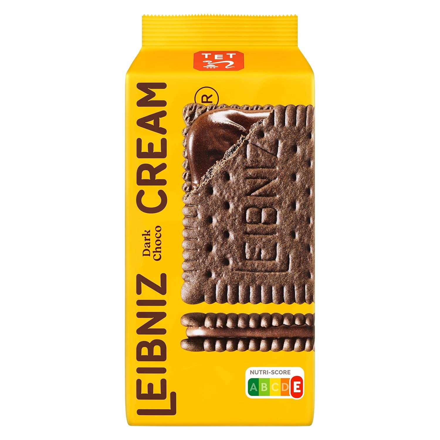 Biscuits croquants au cacao et crème au chocolat noir, paquet de 14, pour le stockage ou la vente (14 x 190 g)