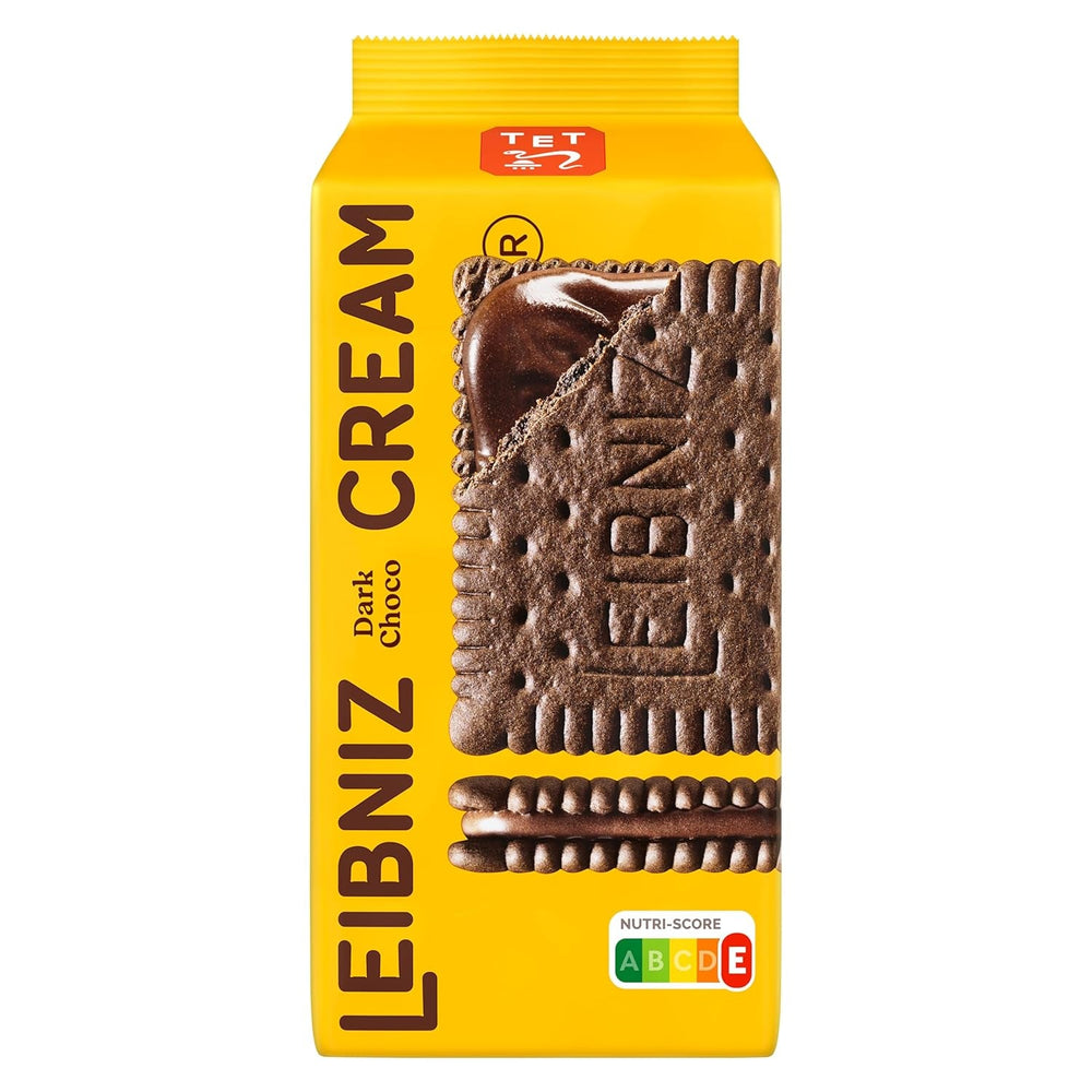 Biscuits croquants au cacao et crème au chocolat noir, paquet de 14, pour le stockage ou la vente (14 x 190 g)