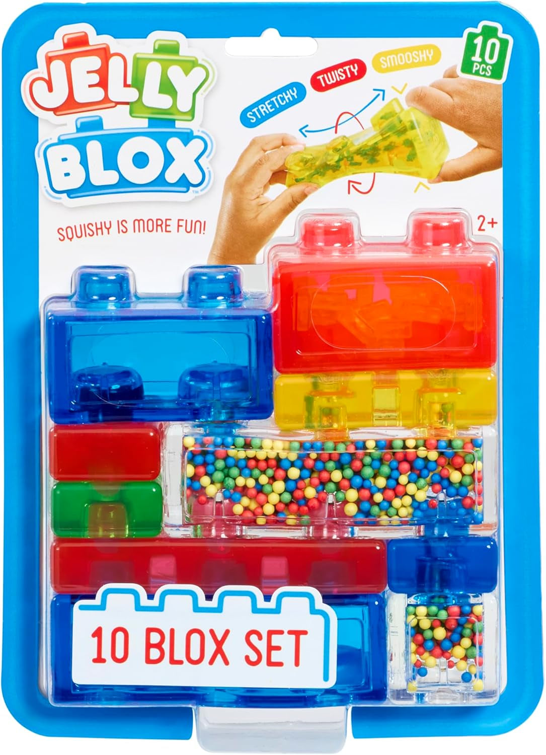Goliath Jelly Blox – 10 pièces Blox-Set, 10 blocs de construction grands et souples pour enfants à partir de 2 ans, blocs de construction flexibles pour garçons et filles, jouets de construction pour un jeu créatif