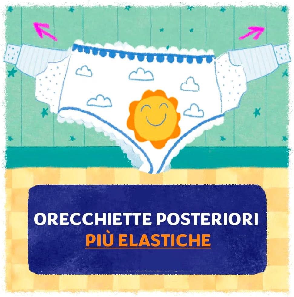 Pampers Soarele si Luna scutece, unisex, junior, mărimea 5 (11-25 kg), 120 scutece Mama si Copilul Naty Shop