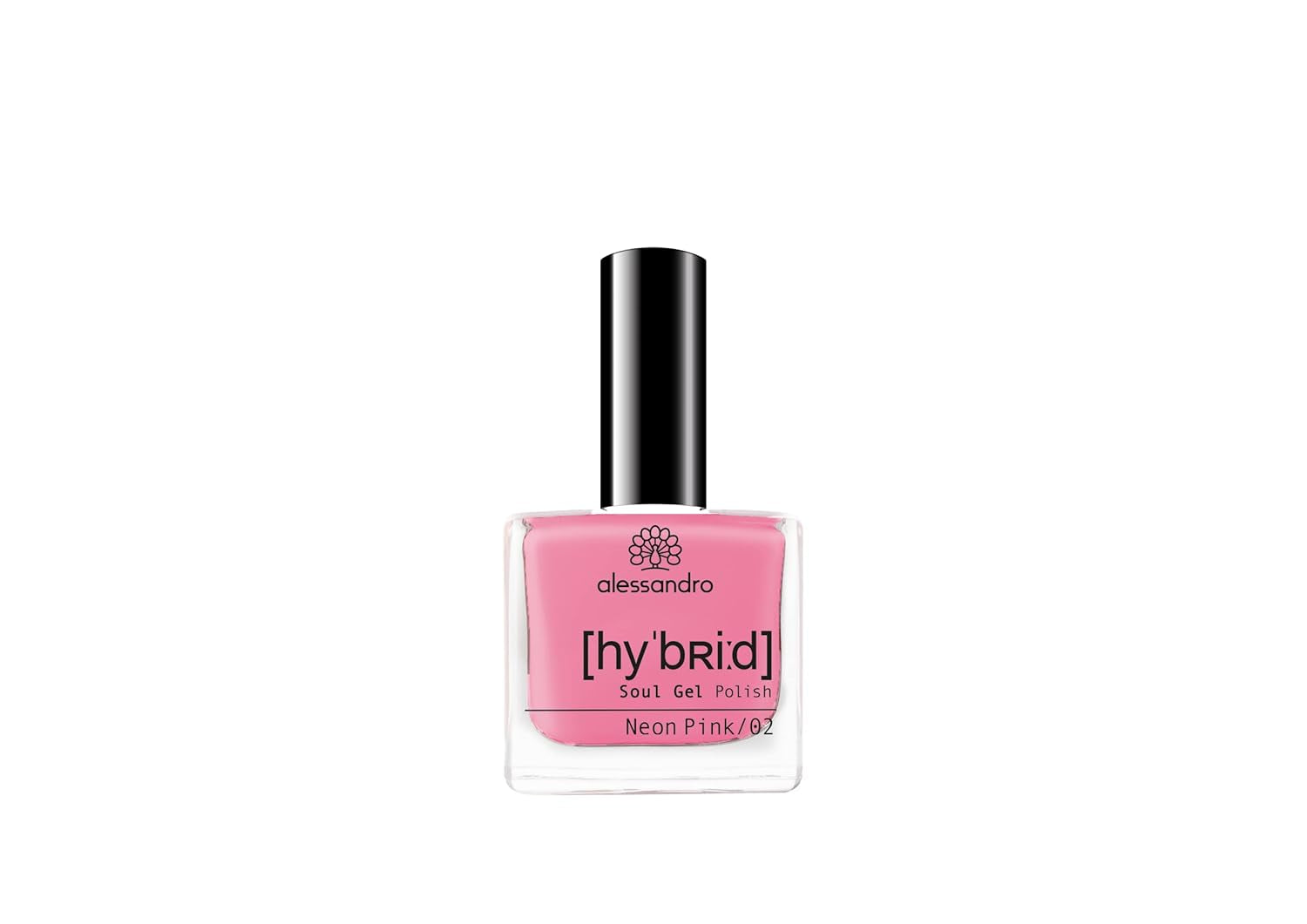 Vernis à ongles HYBRIDE alessandro Pink Melon - nuance de rose vibrante avec de fines particules de paillettes - Des ongles parfaits en seulement 3 étapes, sans LED - dure jusqu'à 10 jours ! 8 ml