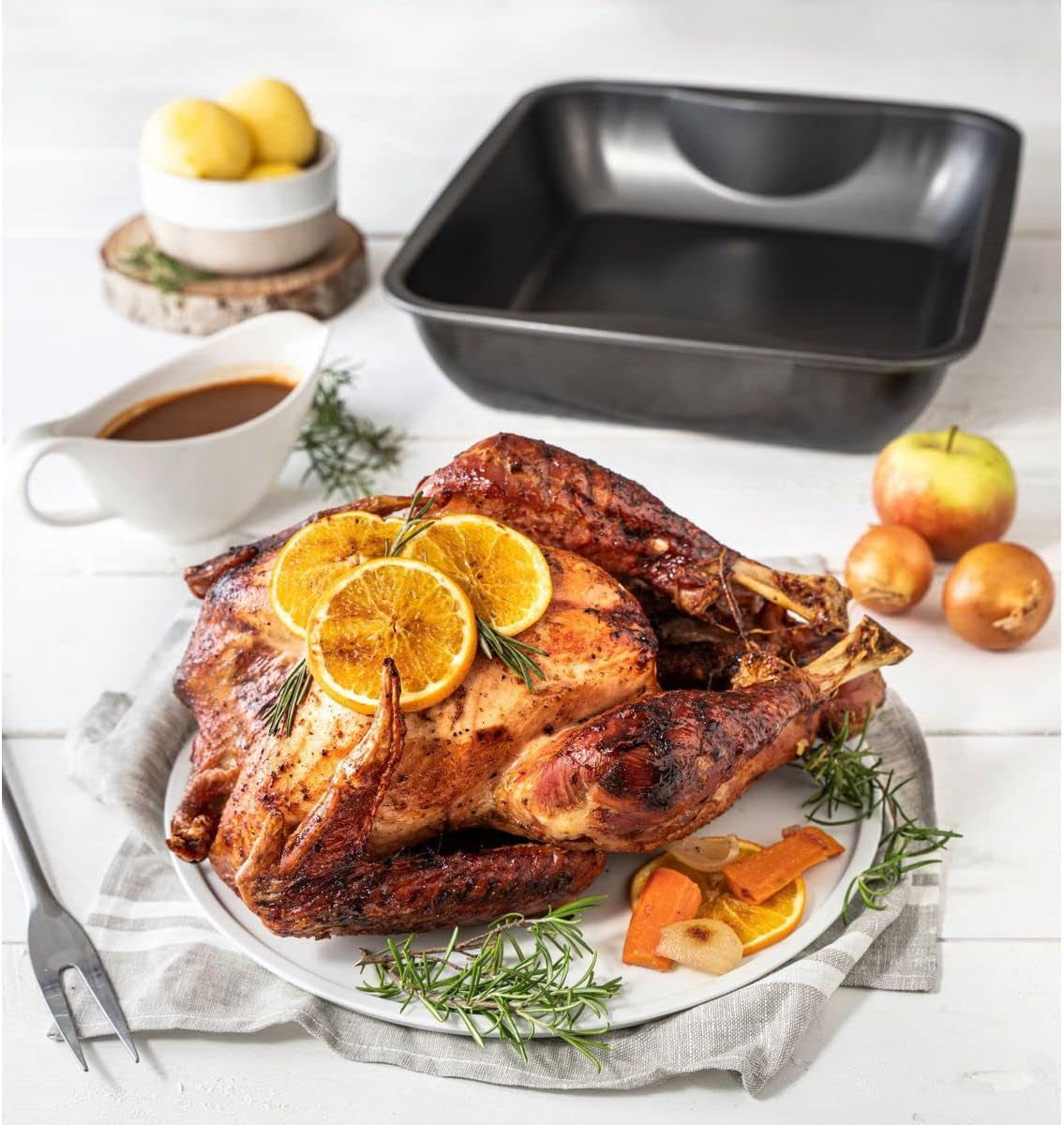 Zenker Xxl-Brat- Und Auslaufform (40 X 8 X 34 Cm) CUISSON SPÉCIALE, Rechteckige Ofenform Mit Antihaftbeschichtung, Backblech Für Krosse Braten & Saftige Aufläufe (Farbe: Schwarz), Menge: 1 Stück Moules et plateaux pour la cuisson Naty Shop