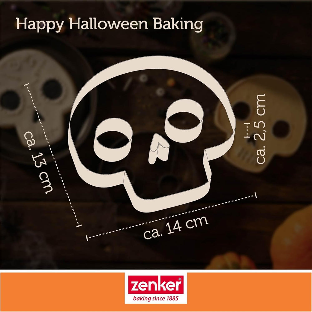 Emporte-pièce ZENKER XXL avec tête de mort, argent