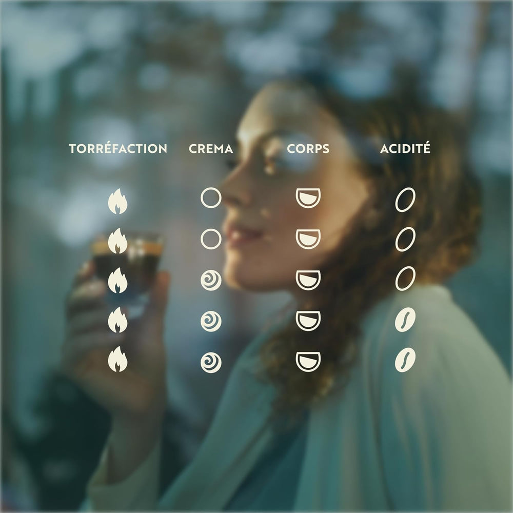 CoffeeB illy Intenso Espresso – Tasses à café compostables, 9 pièces, compatibles avec les machines CoffeeB, avec notes de Kakao, chocolats et fruits de mer