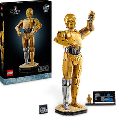 LEGO Star Wars C-3PO B, droïde à construire, modèle à collectionner, à construire et à exposer, idée cadeau nostalgique pour adultes et fans, pièce de collection, ensemble de jeu fantastique 75398 Ensembles de construction Besuche den LEGO-Store Singur