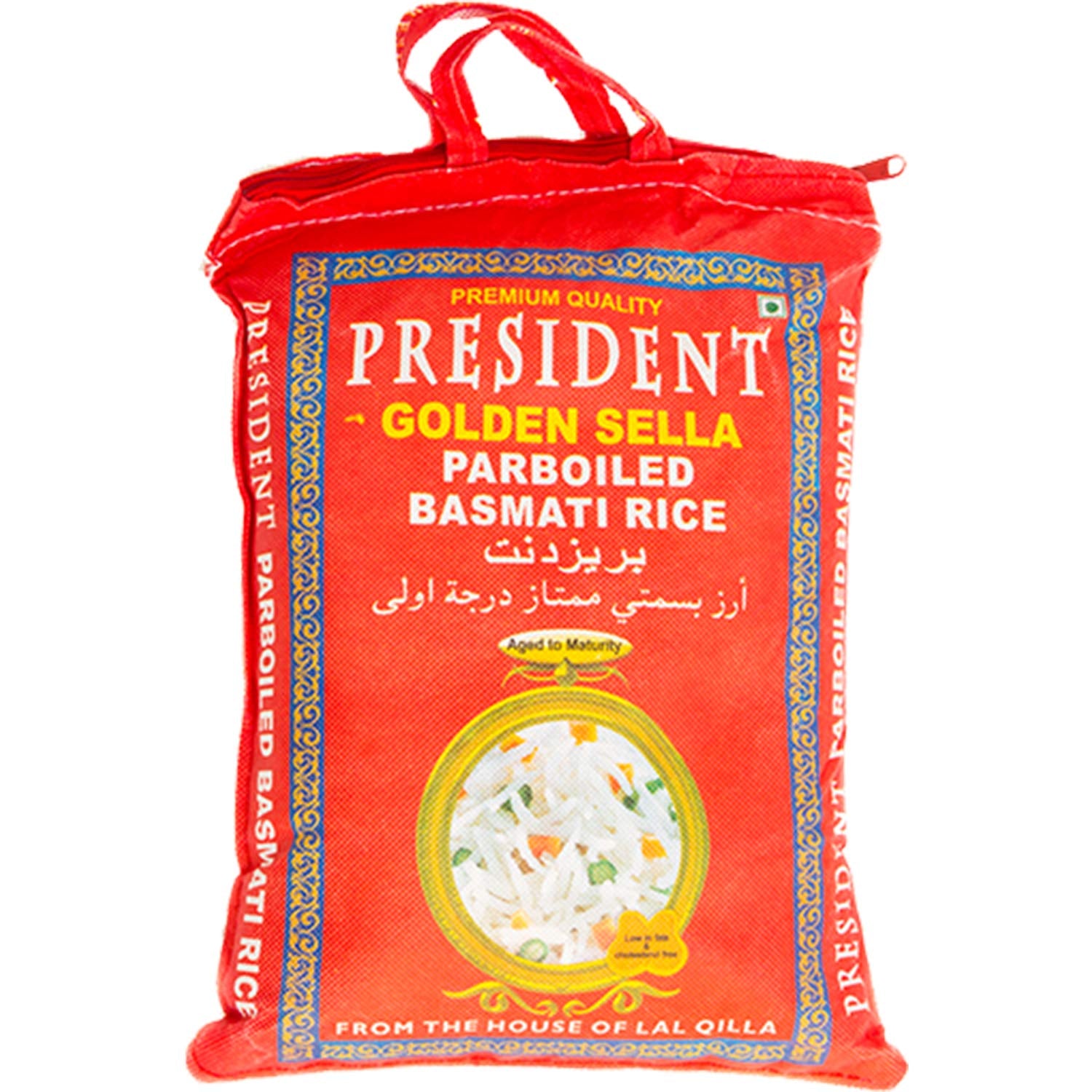 PRESIDENT - Riz Golden Sella Basmati, paquet de 20 (1 x 20 kg)