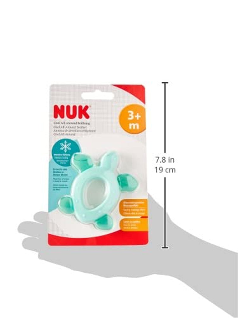 NUK Cool All-Around anneau de dentition avec éléments de refroidissement, à partir de 3 mois, 1 pièce, multicolore