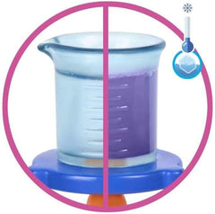 Poupée scientifique Barbie et accessoires avec poupée blonde tendance, table de laboratoire, microscope, bécher à changement de couleur et boîte de Pétri, JCR70