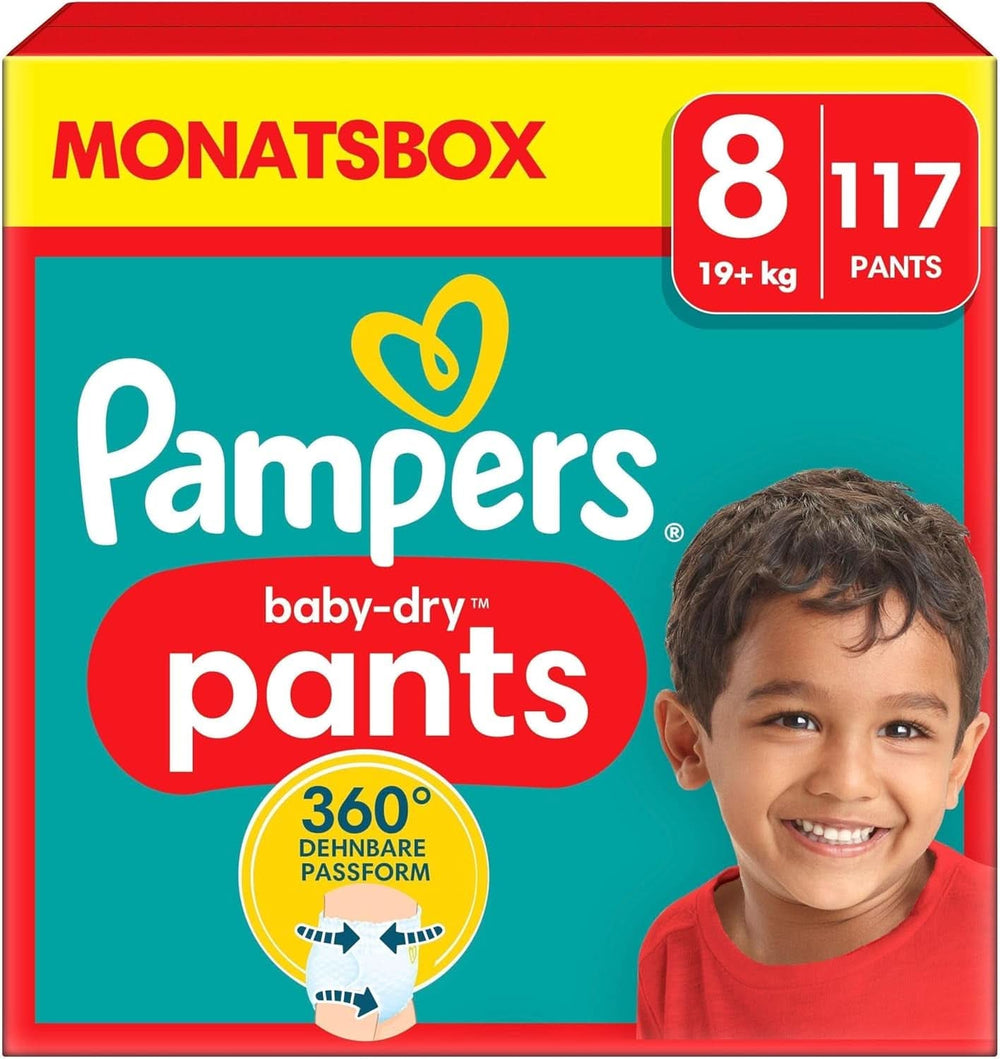 Pampers Windeln Pants Größe 5 Baby-Dry, 160 Windeln, 12Kg-17Kg, 360° Fit Hilft, Auslaufen Zu Verhindern Mother and Child Naty Shop 8 (117 pcs) Nouveau