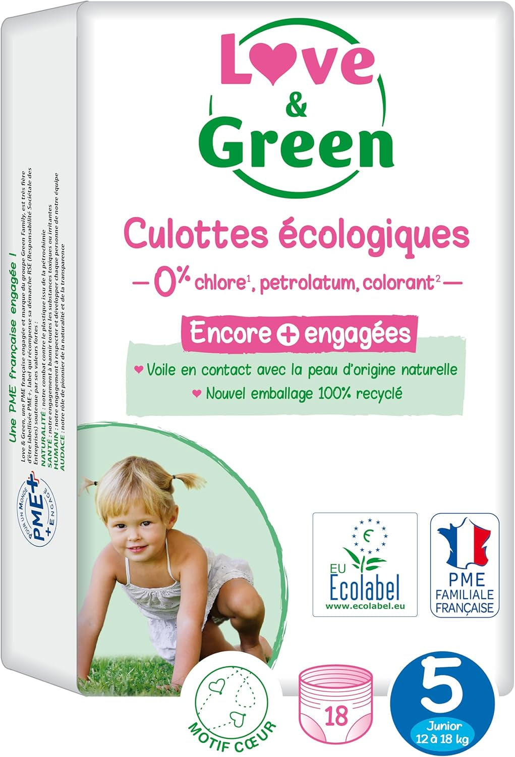 - Gesunde und ekologischen Diadeln Größe 6 (+16 kg), 1-Monatspackung (72 Pants) — saugfähig, auslaufsicher und free von unerwünschten Inhaltsstoffen (L'emballage peut varier)