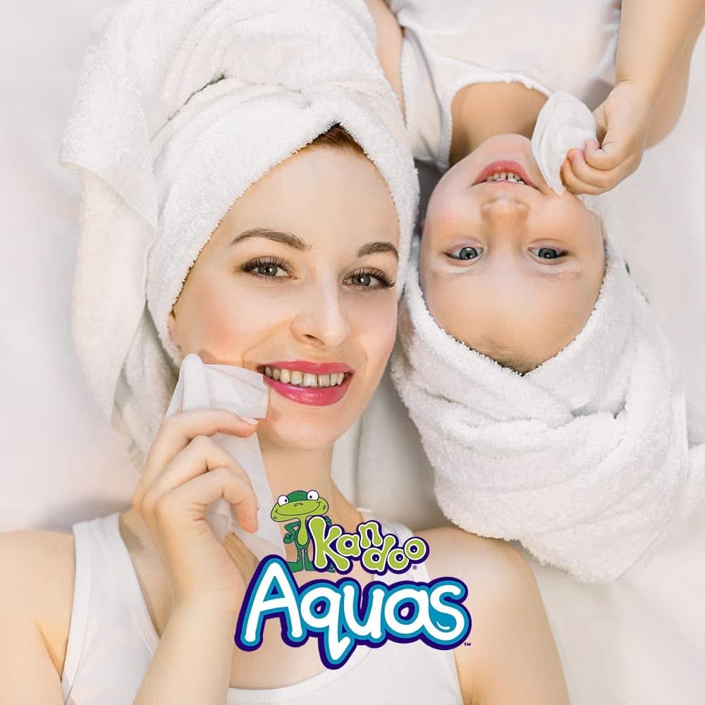Lingettes de toilette multifonctions Aquas 99% d'eau Pack de 60 lingettes humides bébé Naty Shop
