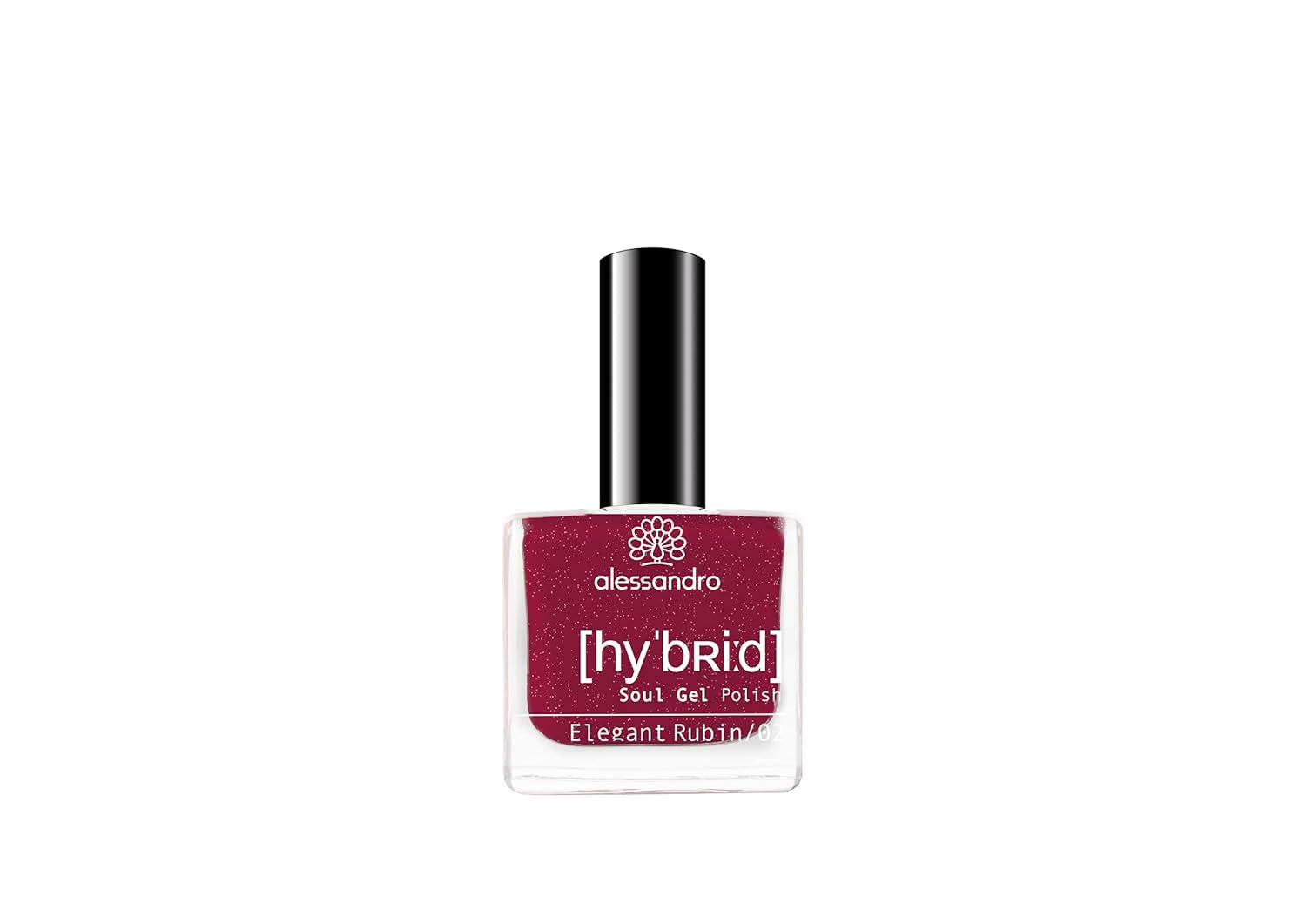 Vernis à ongles hybride Alessandro Elegant Ruby - Rouge-Rose foncé - Des ongles parfaits en seulement 3 étapes, sans LED - Dure jusqu'à 10 jours !