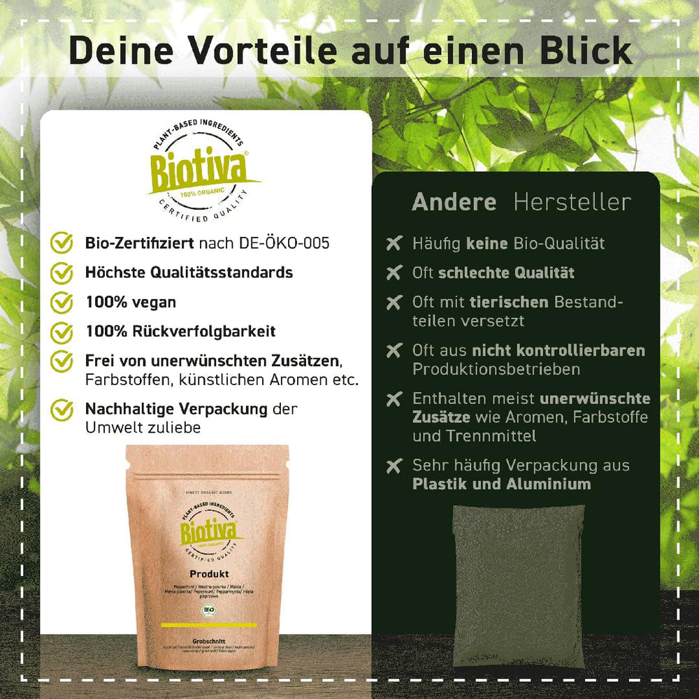 Ceai Matcha Bio 100 g - Pudră Matcha originală - Smoothie-uri cu ceai latte - Matcha bio de cea mai înaltă calitate din Japonia - Îmbuteliat și controlat în Germania - Biotiva
