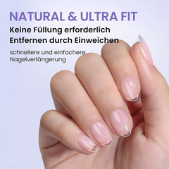 Btartbox Tipuri de Unghii Extra Scurte, Model Migdala – Acoperire Completă cu Gel X Tipuri de Unghii XS Moi pentru Unghii cu Gel – Preformate, Semi-mate, pentru Unghii Late, Salon, 320 Bucăți