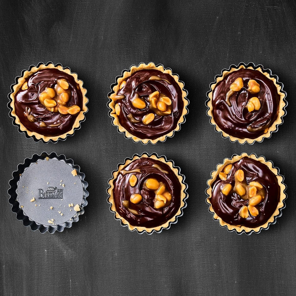 RBV Birkmann Premium Baking, moule à tarte, Ø 10 cm, 6 pièces, avec fond amovible Moules et plaques à pâtisserie Naty Shop