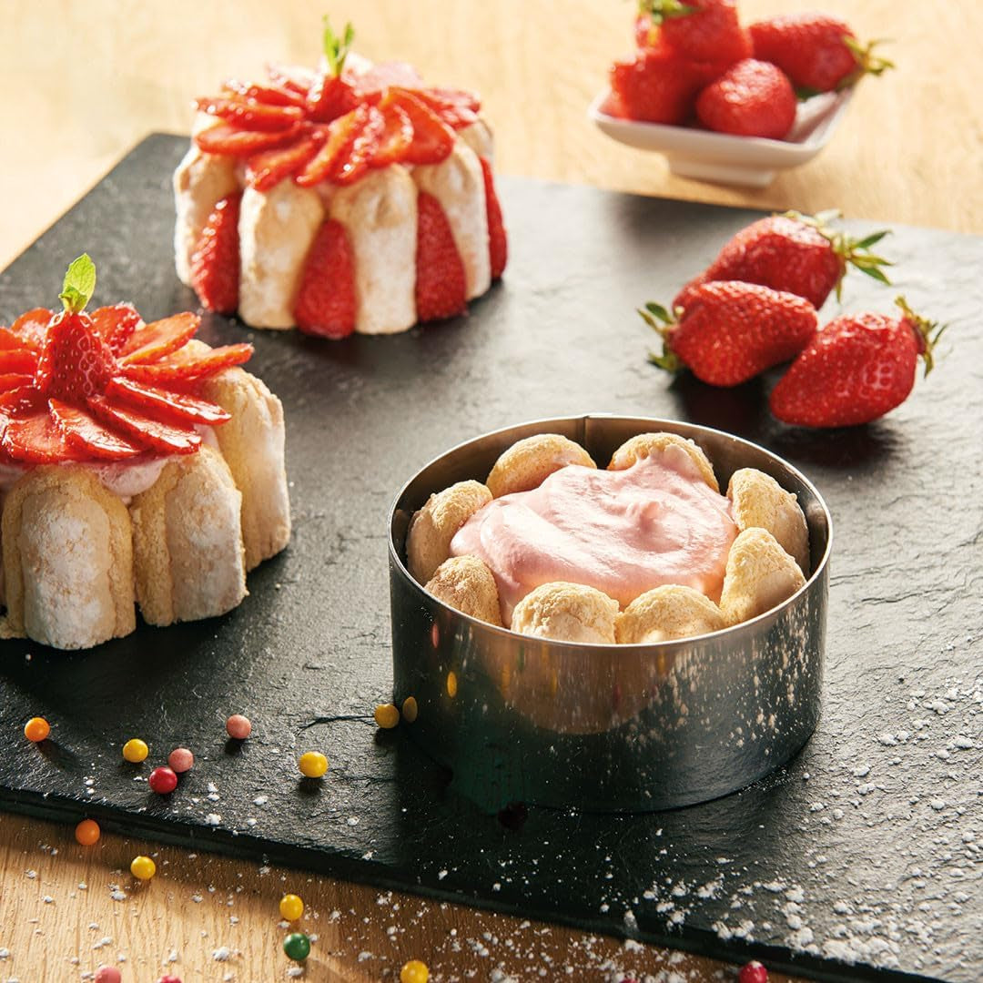 - Cercle à gâteau en acier inoxydable - diamètre 14 cm - hauteur 4,5 cm - 3989.14, argent