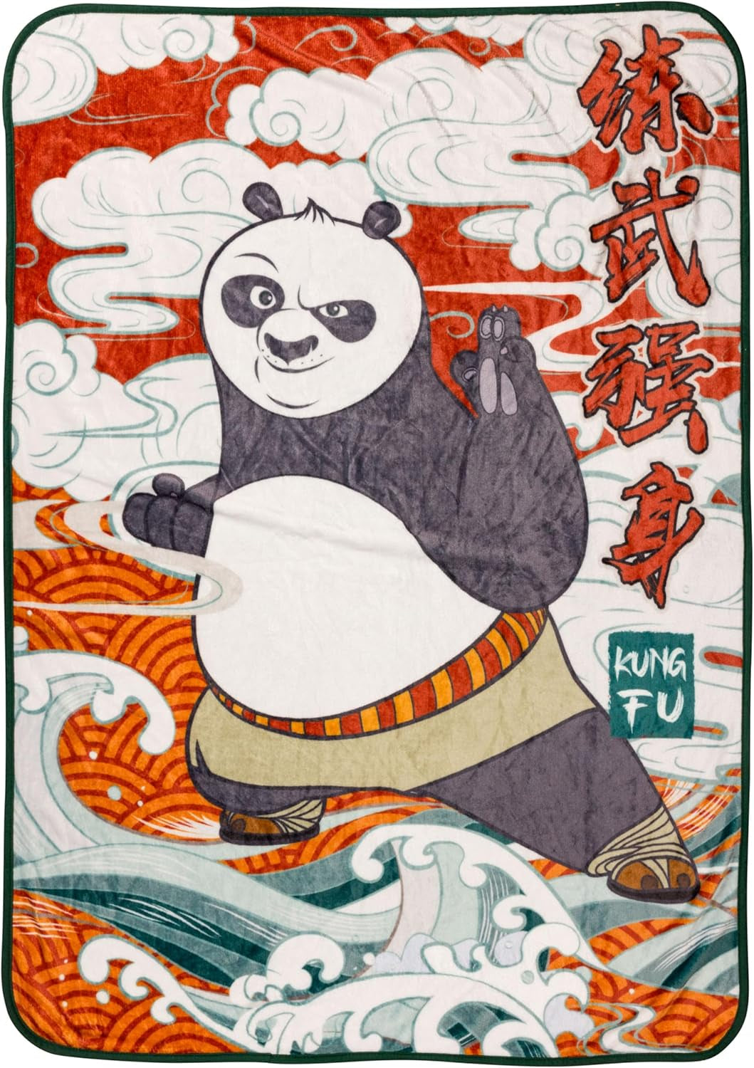 Couverture suspendue Silver Buffalo Garfield, polaire, 114,3 X 152,4 cm Lits et couvertures Silver Buffalo Kung Fu Panda