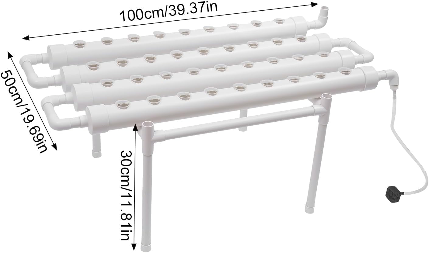 Kit de culture hydroponique, système de culture hydroponique, support de culture automatique à 36 trous, kit de culture hydroponique de jardin