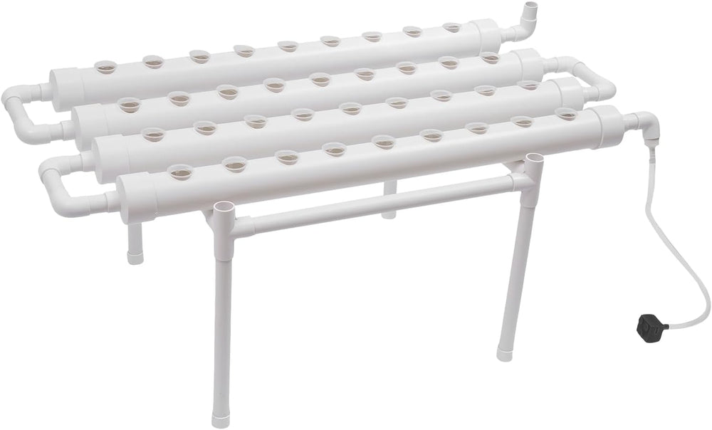 Kit de culture hydroponique à 3 couches, 108 espaces de plantation, systèmes de culture hydroponique de plantes sans sol, système de culture hydroponique de plantes dans des tubes pour légumes (une seule couche avec 36 trous)