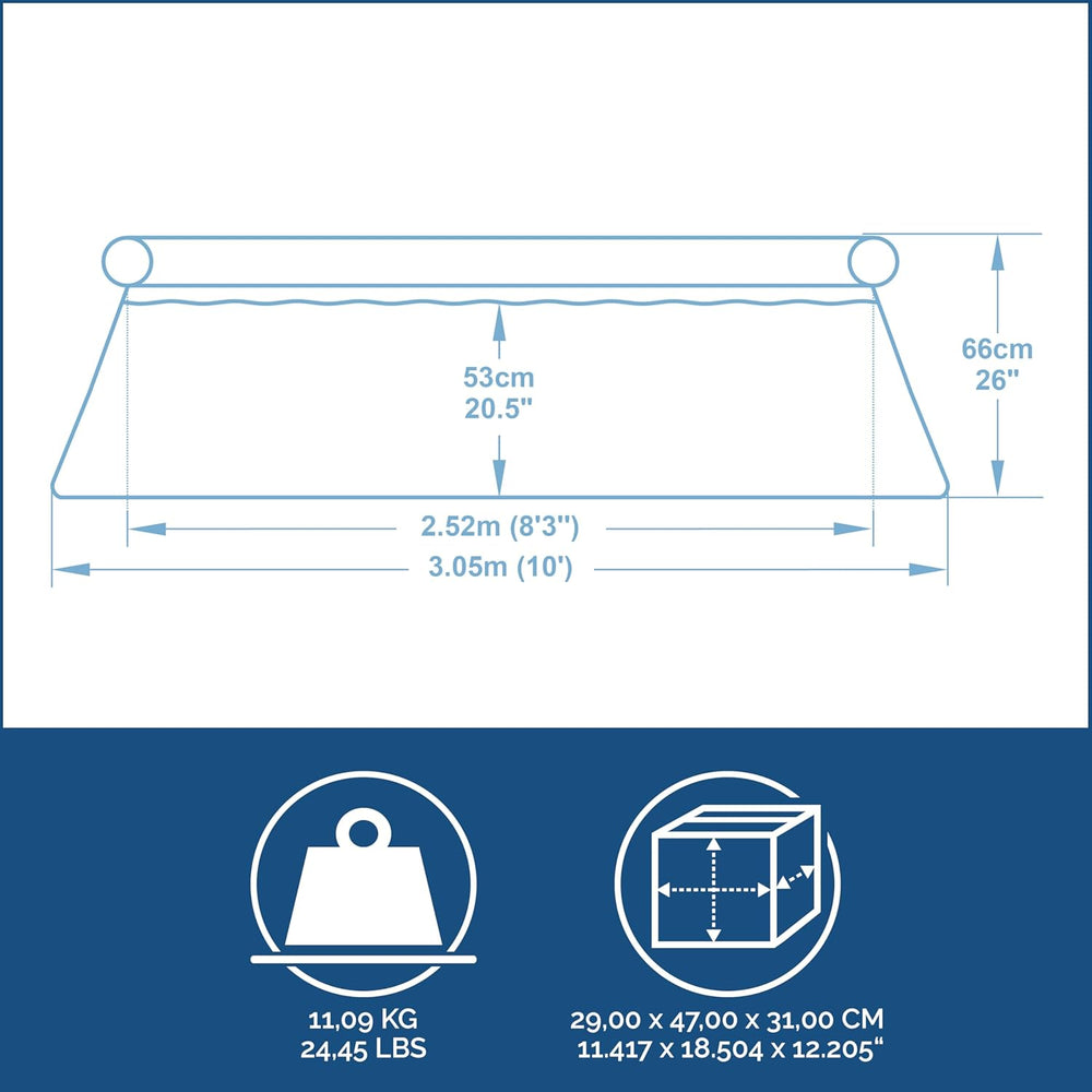 Piscine BESTWAY Fast Set 305x76 cm, sans pompe