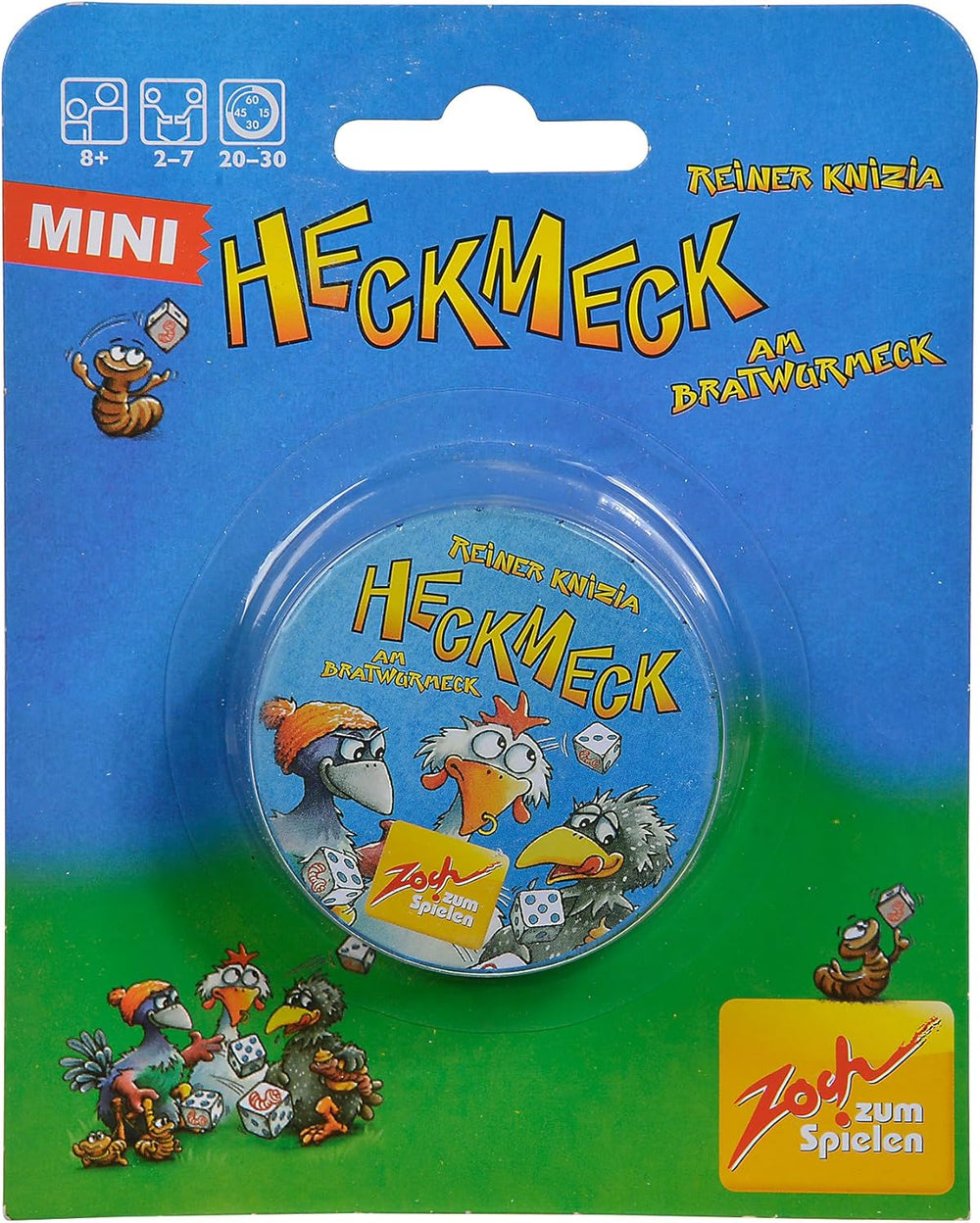 Zoch 601125200 – Heckmeck am Bratwurmeck – le jeu de dés turbulent dans le cadre de poulet populaire pour les oiseaux intelligents qui ont senti le ver bratwurmeck, à partir de 8 ans