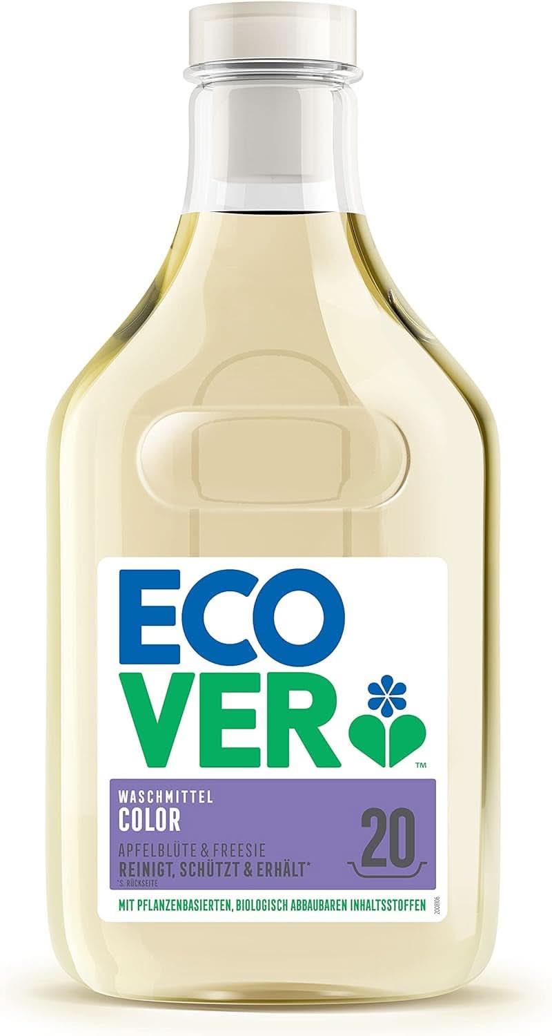 Lessive Ecover Color Fleur de Pommier & Freesia, Lessive liquide aux ingrédients végétaux pour préserver et protéger les vêtements Naty Shop