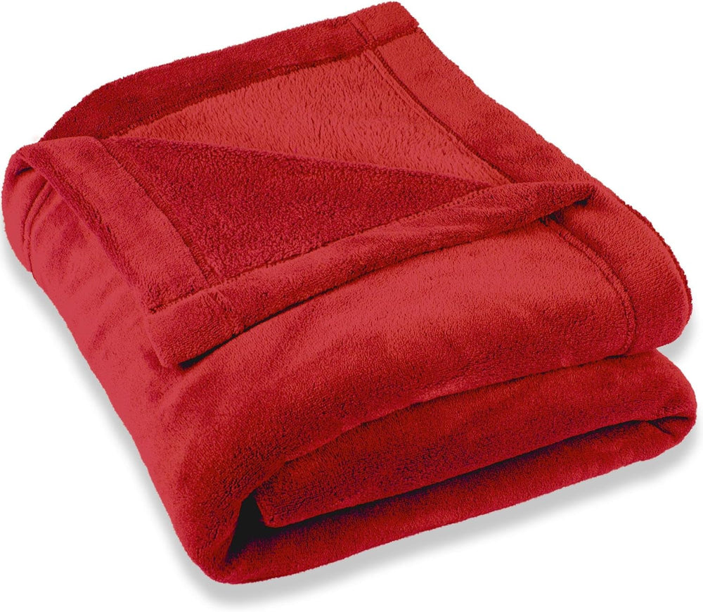 Couverture moelleuse Celinatex XXL 220 X 240 Cm couverture de canapé rouge couverture chaude et douce en microfibre polaire Oeko-Tex Montréal Lits et couvertures Besuche den CelinaTex-Store Rouge 220 X 240 Cm