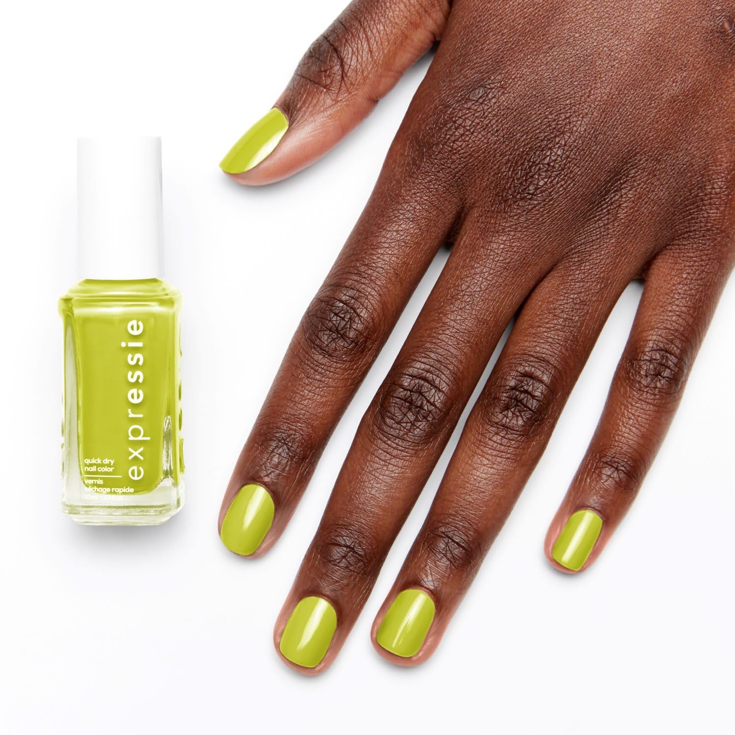 Vernis à ongles Essie à séchage rapide « expression », formule végétalienne sans ingrédients d'origine animale, n° 1. 565 moment du personnage principal, vert, 1 x 10 ml