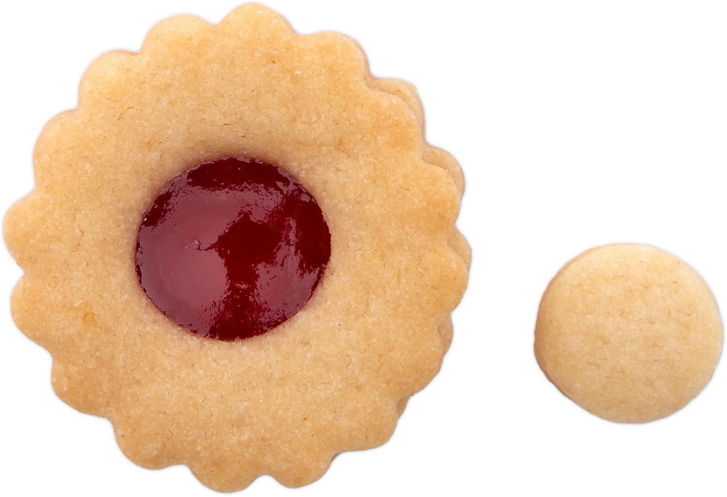 Staedter Linzer moule à biscuits rond, ø 4 cm/H 1,5 cm, ondulé, argent