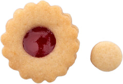 Staedter Linzer moule à biscuits rond, ø 4 cm/H 1,5 cm, ondulé, argent