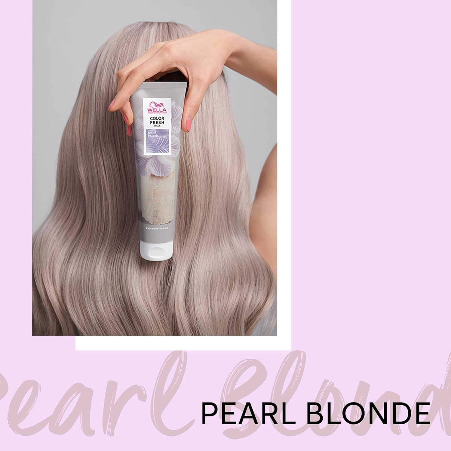 Wella Professionals Color Fresh Mask Pearl Blonde - traitement capillaire pour revitaliser et changer la couleur des cheveux - teinte nourrissante à l'huile d'avocat - pour cheveux clairs et éclaircis - 500 ml Naty Shop Hair Mask
