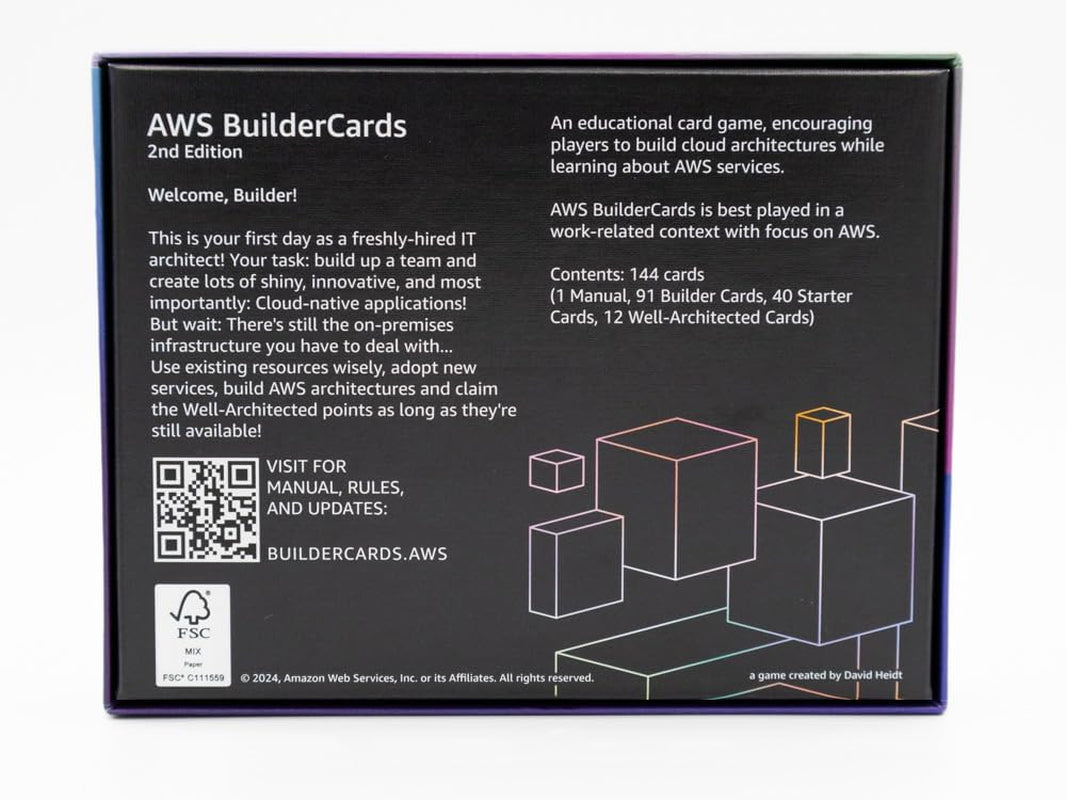 BuilderCards - Jeu de cartes Cloud Architecture - Jeu de base (anglais), Blanc