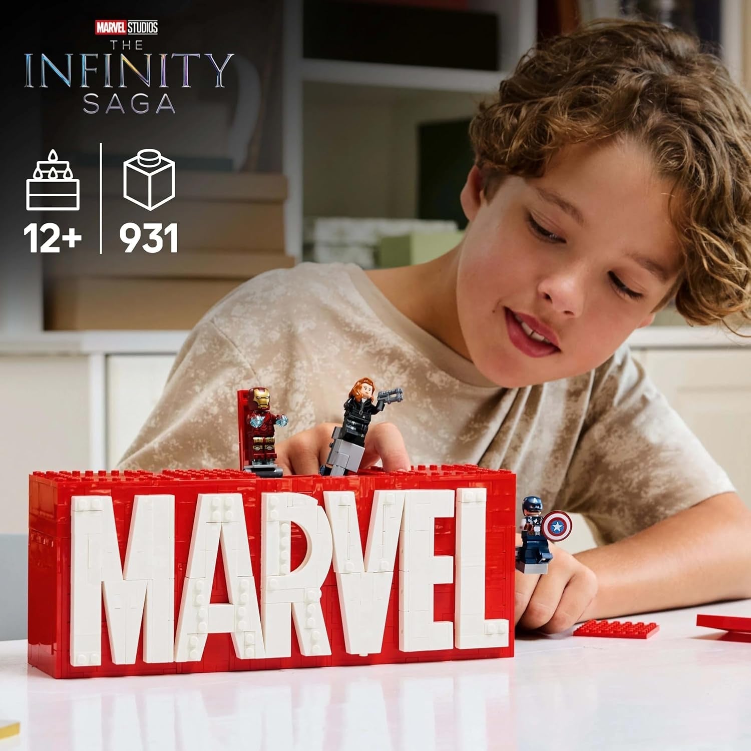 LEGO Marvel : Logo et figurines Marvel - Ensemble de collection Hulk, Thor, Iron Man, Black Widow et Captain America - Ensemble de construction de figurines Avengers - Cadeau pour garçons et filles à partir de 12 ans 76313 Jeux de construction Beuche den LEGO-Store