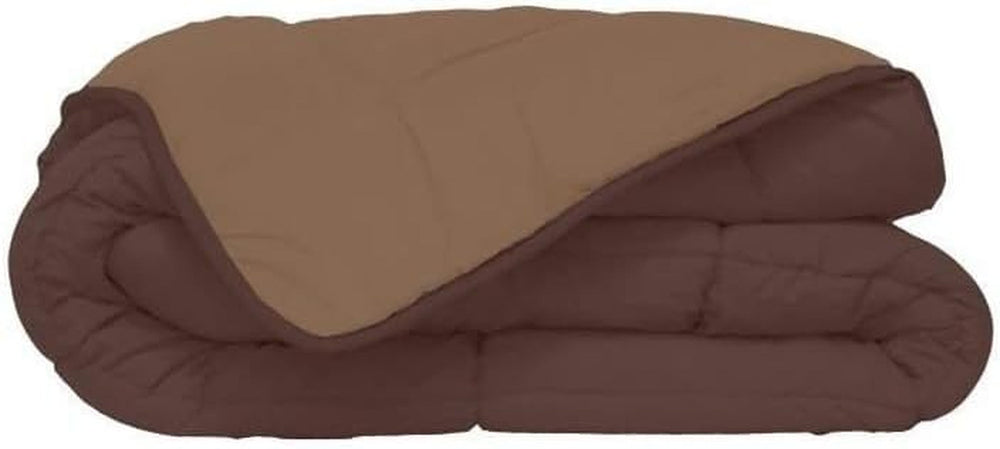 Calgary Duvet Cover Poliester Chocolate/Mocca, Poliester, Chocolat/Moka, 240X220X1 Cm Plapumi si pilote Naty Shop 260X240X1 cm