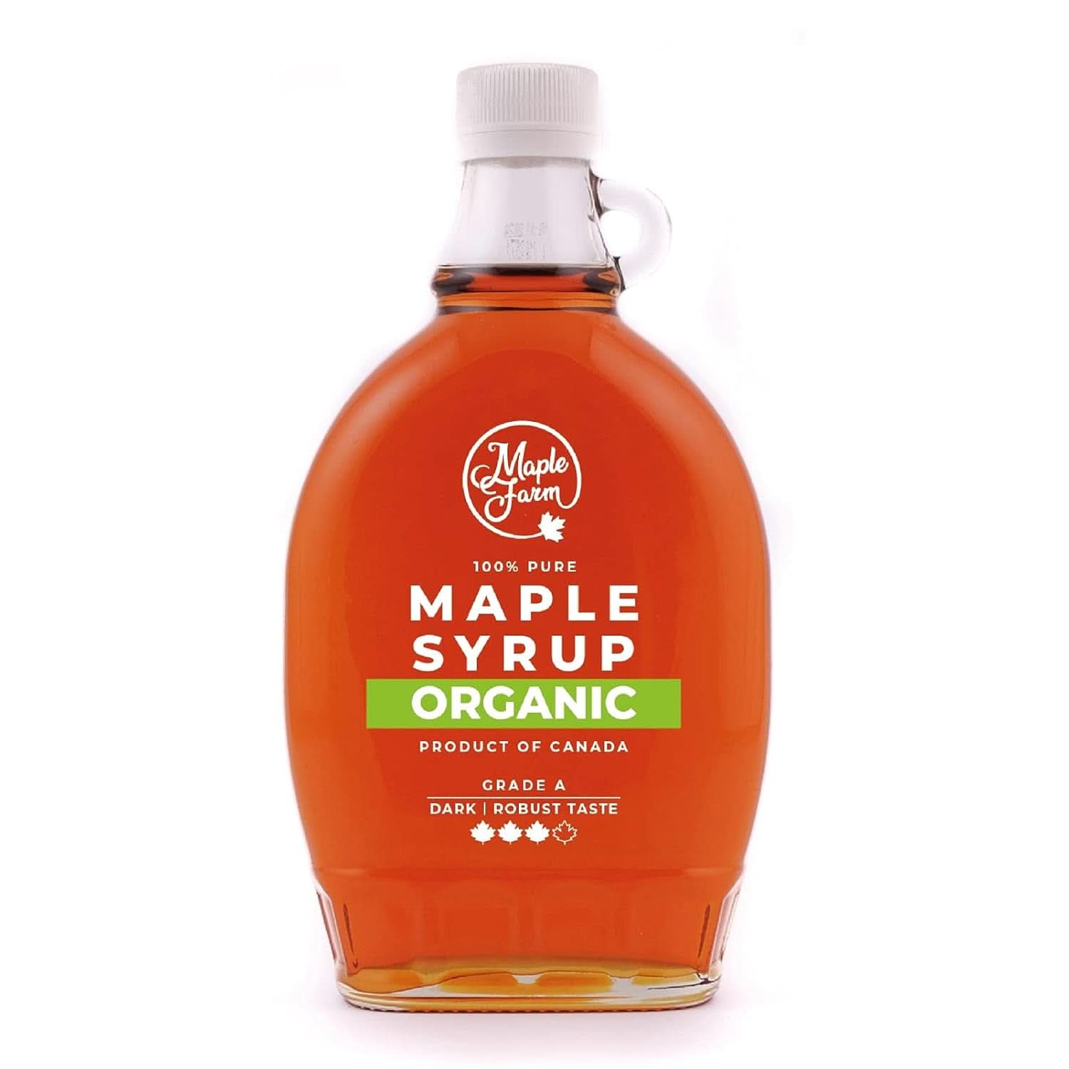Maplefarm - Sirop d'érable noir biologique pur canadien, catégorie A, foncé, saveur forte - 250 ml Naty Shop Édulcorants 500 ml