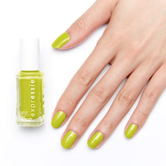 Vernis à ongles Essie à séchage rapide « expression », formule végétalienne sans ingrédients d'origine animale, n° 1. 565 moment du personnage principal, vert, 1 x 10 ml