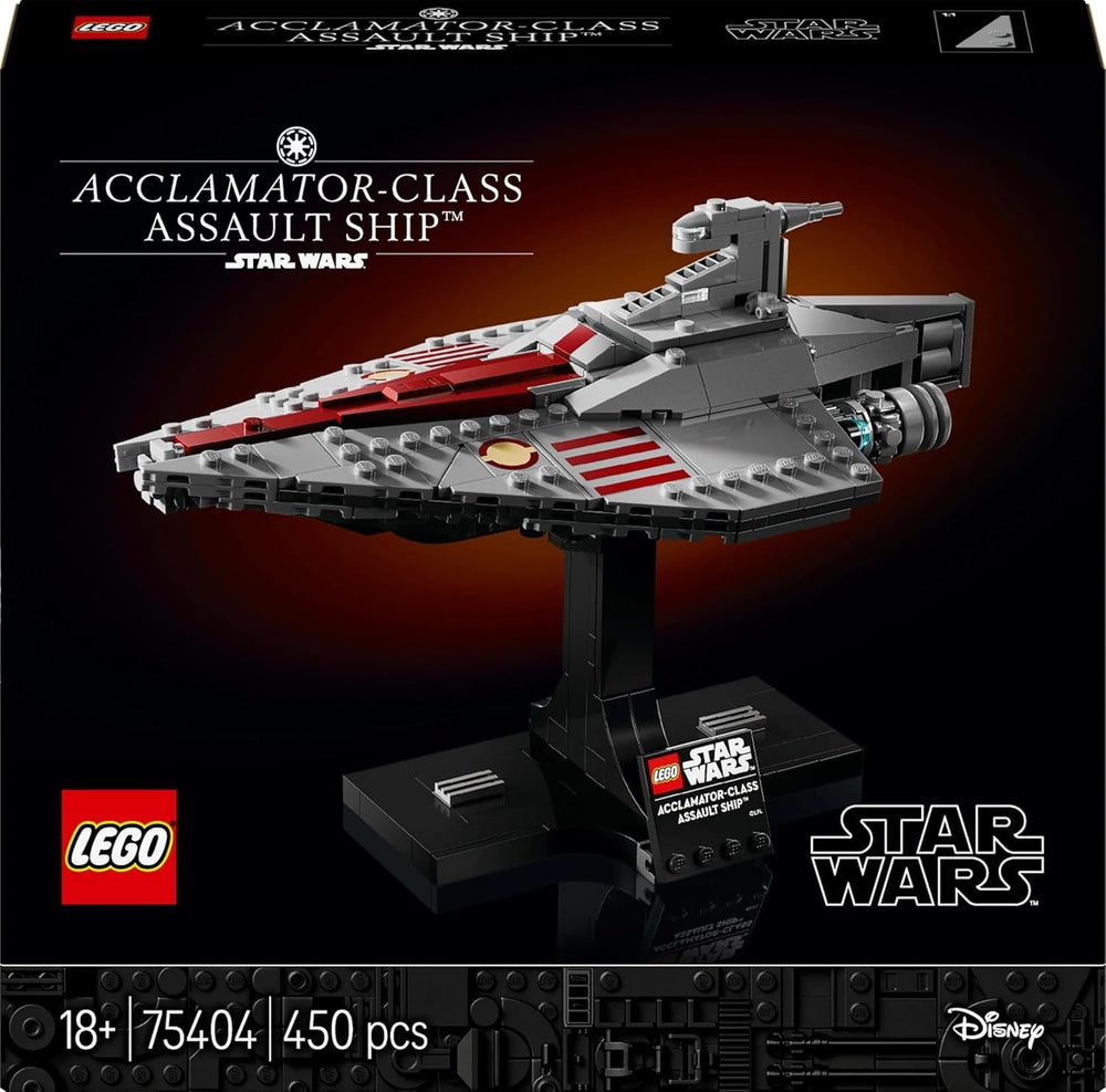 LEGO Star Wars 75404 Navire d'assaut de classe Acclamator de l'Attaque des clones - Vaisseau à collectionner, à construire et à exposer - Ensemble de construction fantastique - Cadeau pour les fans adultes et adolescents Jeux de construction Besuche den LEGO-Store