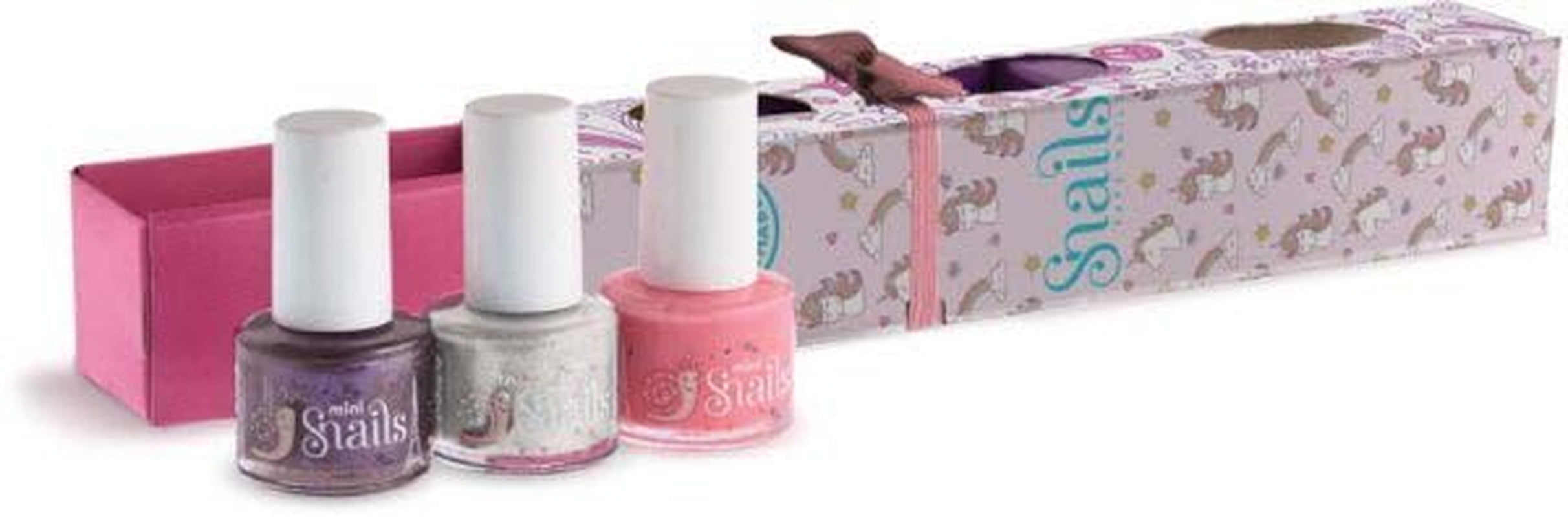 Snails Kids Coffret cadeau de vernis à ongles 510409, mini licorne 3 x 5 ml, à base d'eau, lavable, sûr, végétalien