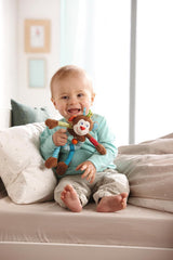 HABA 302999 - Lino maimuța, jucărie de pluș cu o mulțime de efecte cu care să te joci și să descoperi, jucărie pentru copii de la 6 luni Jucarii Bebe Naty Shop
