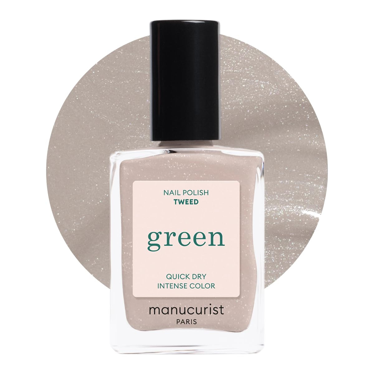 Manucurist Green - Vernis à ongles Rosy Beige Shell Beige - Vernis à ongles à séchage rapide - Ongles DIY - Vegan 12-Free - À base de plantes - Vernis à ongles - Fabriqué en France