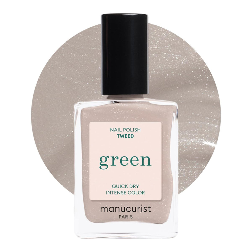 Manucurist Green - Vernis à ongles Rosy Beige Shell Beige - Vernis à ongles à séchage rapide - Ongles DIY - Vegan 12-Free - À base de plantes - Vernis à ongles - Fabriqué en France