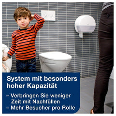 Papier toilette Tork Jumbo blanc T1, avancé, 2 couches, 6 × 380 M, 472118