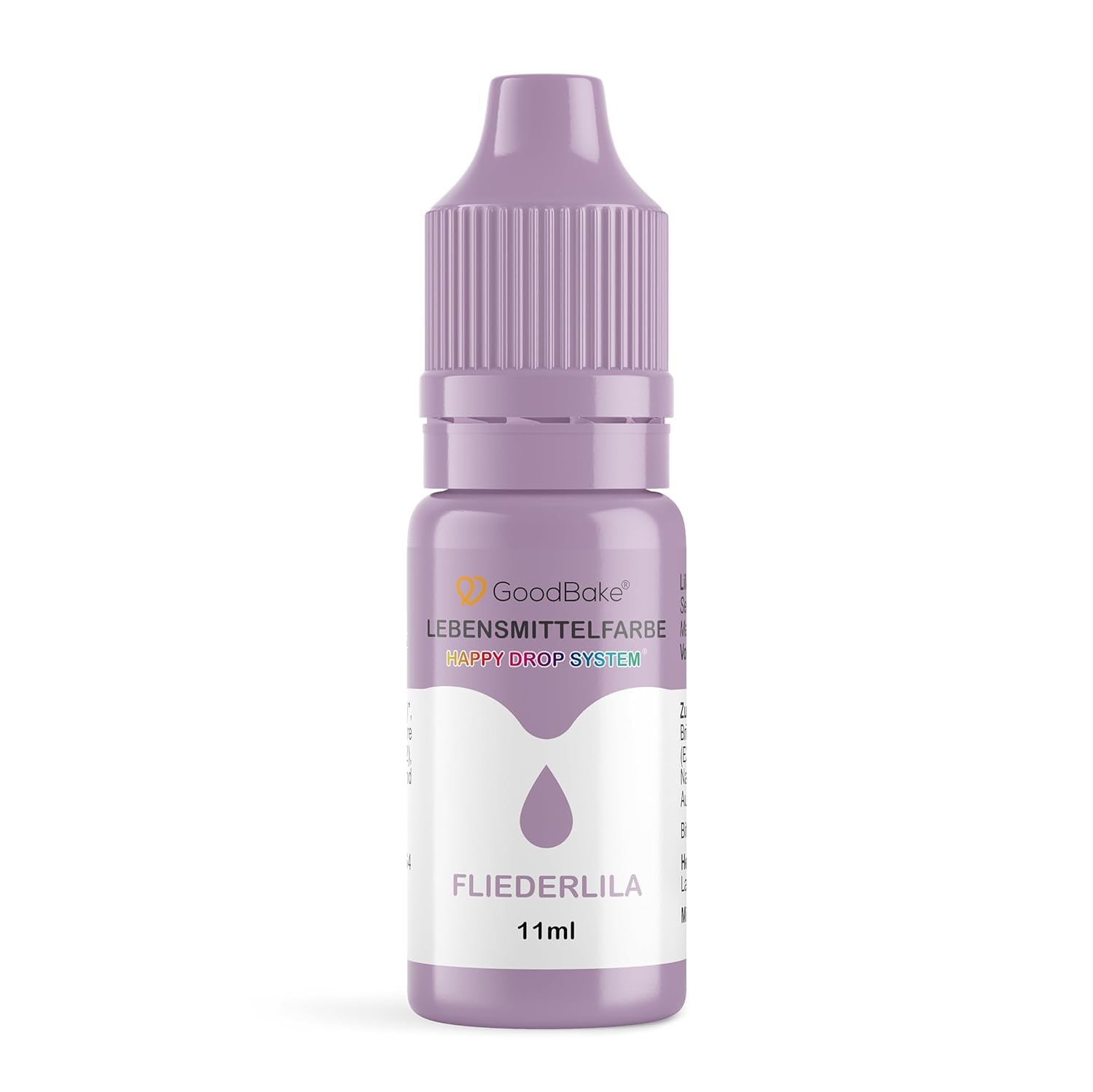 Colorant alimentaire lilas pastel Goodbake (11 ml) - Colorant alimentaire à haute dose - Pour colorer les gâteaux, fondants, crème au beurre, macarons, boissons, slime et bien d'autres articles. 100% végétalien
