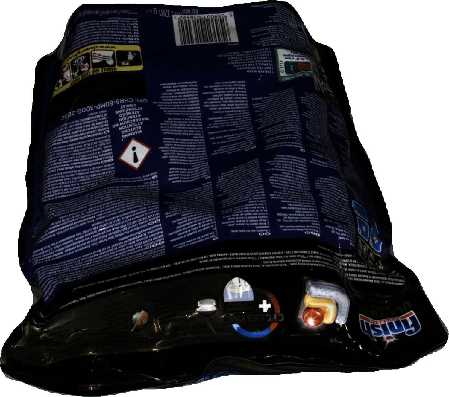 Pastilles pour lave-vaisselle Finish Ultimate plus Infinity Shine Citrus - Pastilles pour lave-vaisselle, nettoyage intensif - 105 capsules, citron Naty Shop