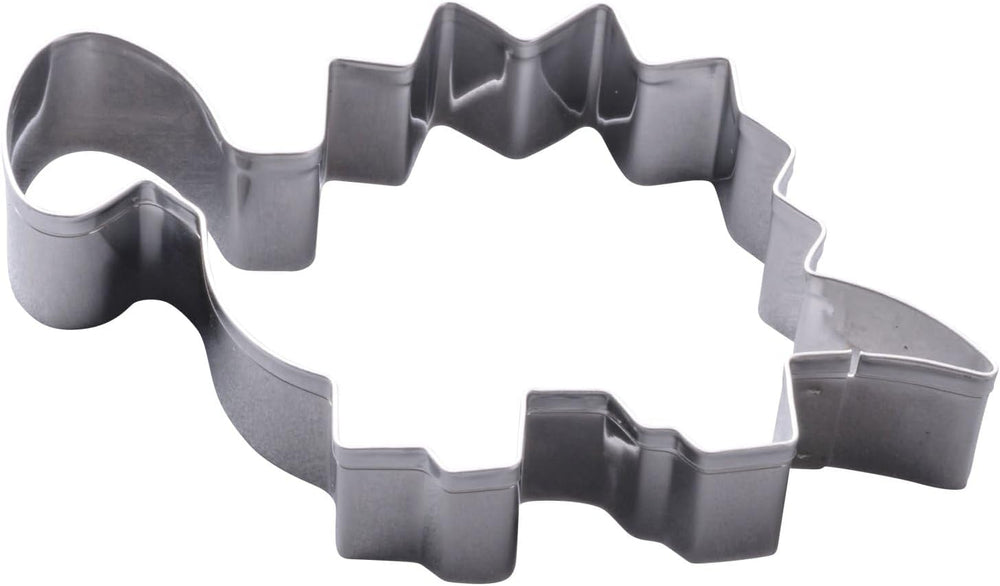 Zenker Lot de 4 emporte-pièces en forme de dinosaure en acier inoxydable – Parfait pour les séances de pâtisserie créatives avec les enfants, passe au lave-vaisselle, design dinosaure moderne, argent