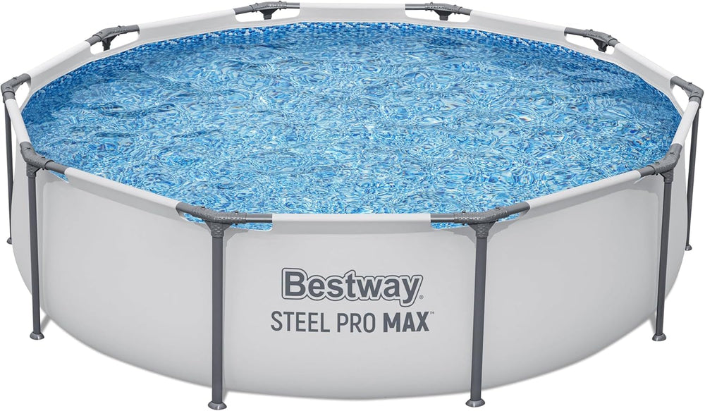 Set piscină Bestway Steel Pro Max™ Frame, rotundă, cu pompă de filtrare, 305 x 76 cm