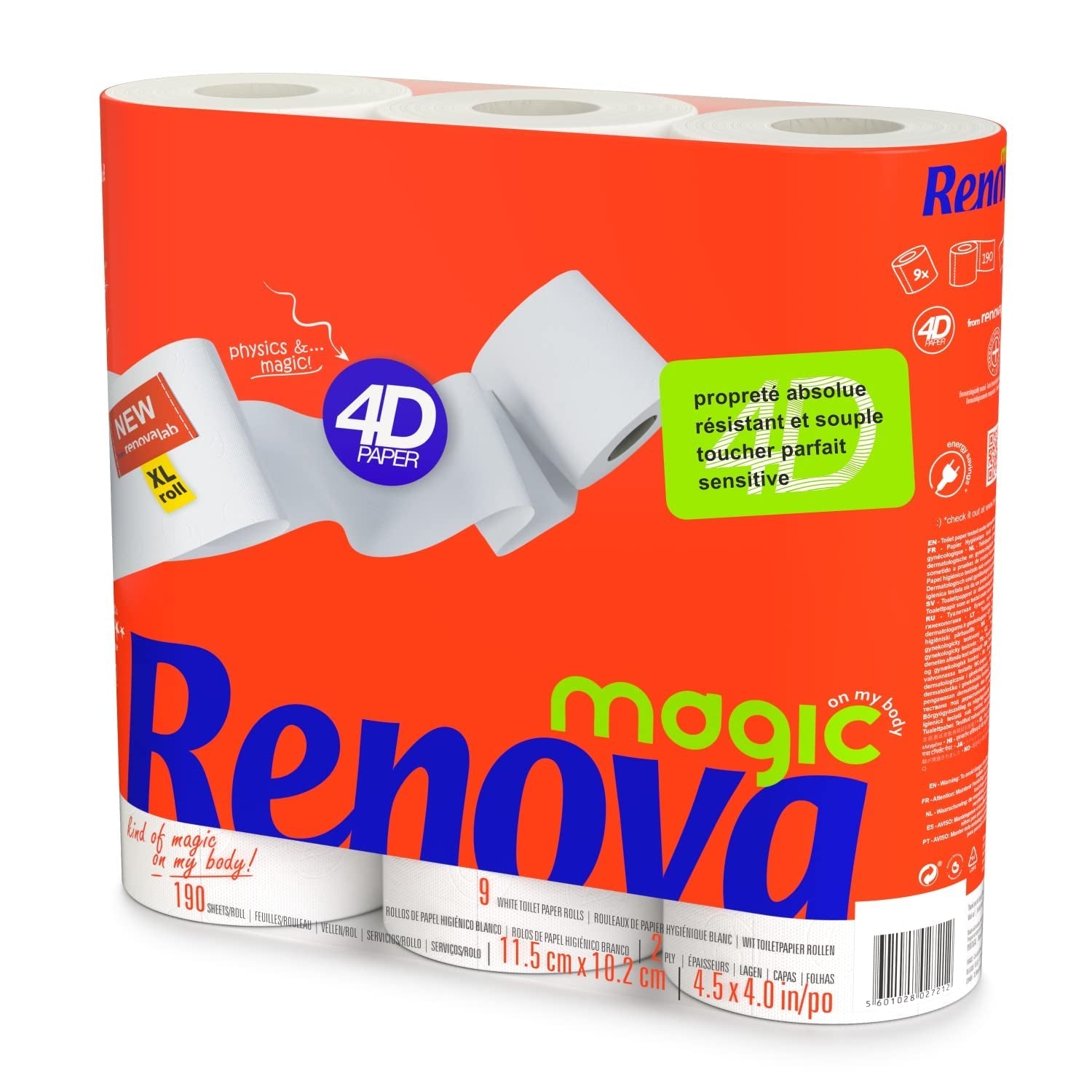 Papier toilette Renova - 9 rouleaux