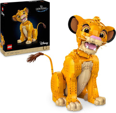 Lego Ç€ Disney Simba Le Jeune Roi Lion Figurine animale créative Jouet de construction à collectionner Activité relaxante pour adultes Idée cadeau pour les femmes 43247 Ensembles de construction Besuche den LEGO-Store Default Title