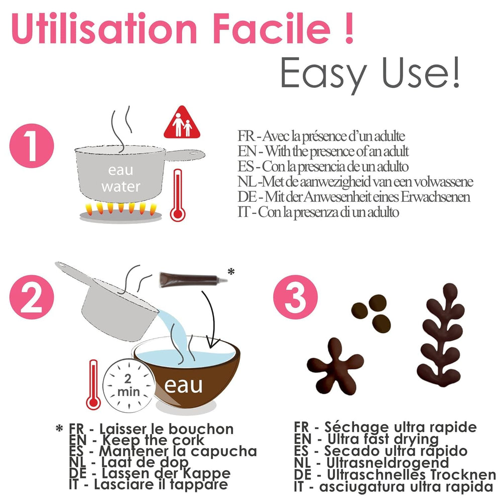 Scrapcooking - Stylo Chocolat Marron - Sucre d'écriture Chocolat 25 g - Stylo Sucre Décoratif Comestible - Écriture et Dessin - Etiquetage Fondant, Glaçage, Gâteaux - 6801